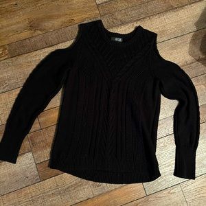 Open shoulder sweater